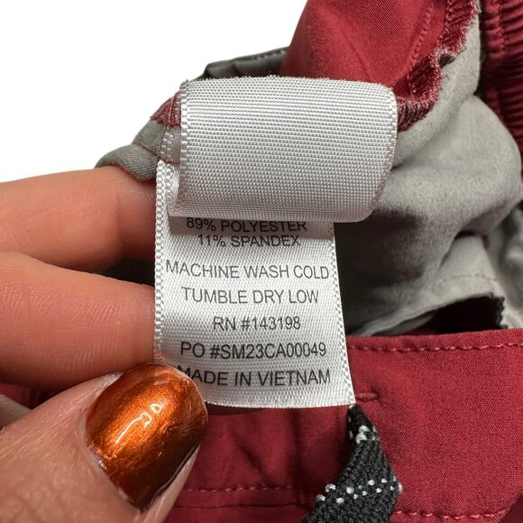 CHUBBIES Men's Classic Regular Fit Maroon Red 6" Shorts Unlined Size Small FLAW - Picture 8 of 8